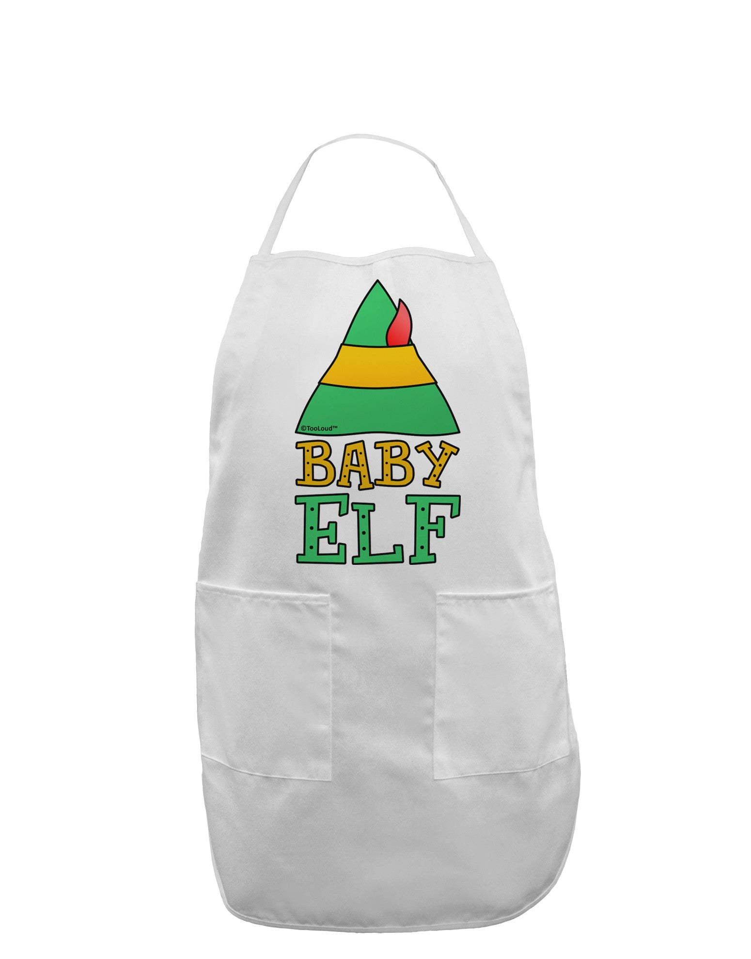 Matching Christmas Design - Elf Family - Baby Elf Adult Apron by TooLoud-Bib Apron-TooLoud-White-One-Size-Davson Sales