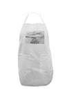 Helicopter Sketch Adult Apron-Bib Apron-TooLoud-White-One-Size-Davson Sales
