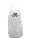 Holly Seasons Greetings Text Adult Apron by TooLoud-Bib Apron-TooLoud-White-One-Size-Davson Sales