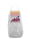 Seattle Skyline Sunrise Adult Apron-Bib Apron-TooLoud-White-One-Size-Davson Sales