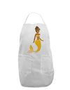 Mermaid Design - Yellow Adult Apron-Bib Apron-TooLoud-White-One-Size-Davson Sales