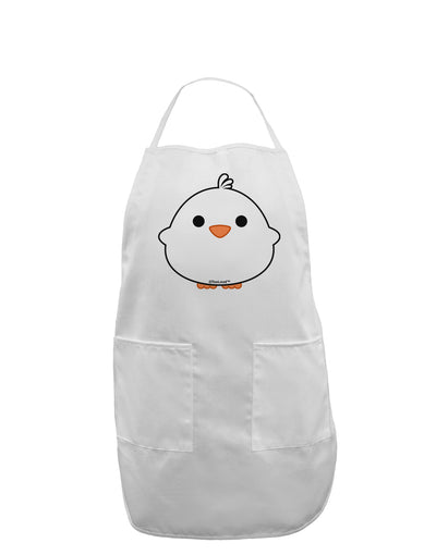 Cute Little Chick - White Adult Apron by TooLoud-Bib Apron-TooLoud-White-One-Size-Davson Sales