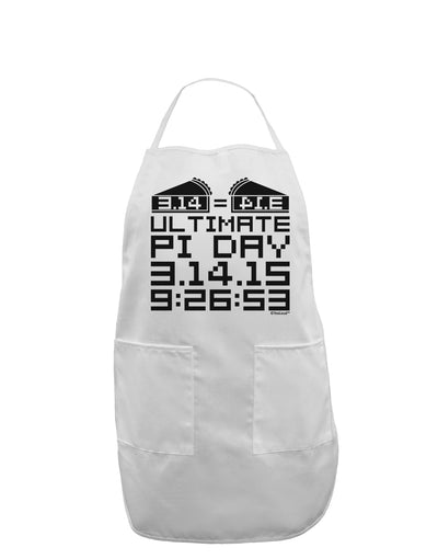 Ultimate Pi Day Design - Mirrored Pies Adult Apron by TooLoud-Bib Apron-TooLoud-White-One-Size-Davson Sales