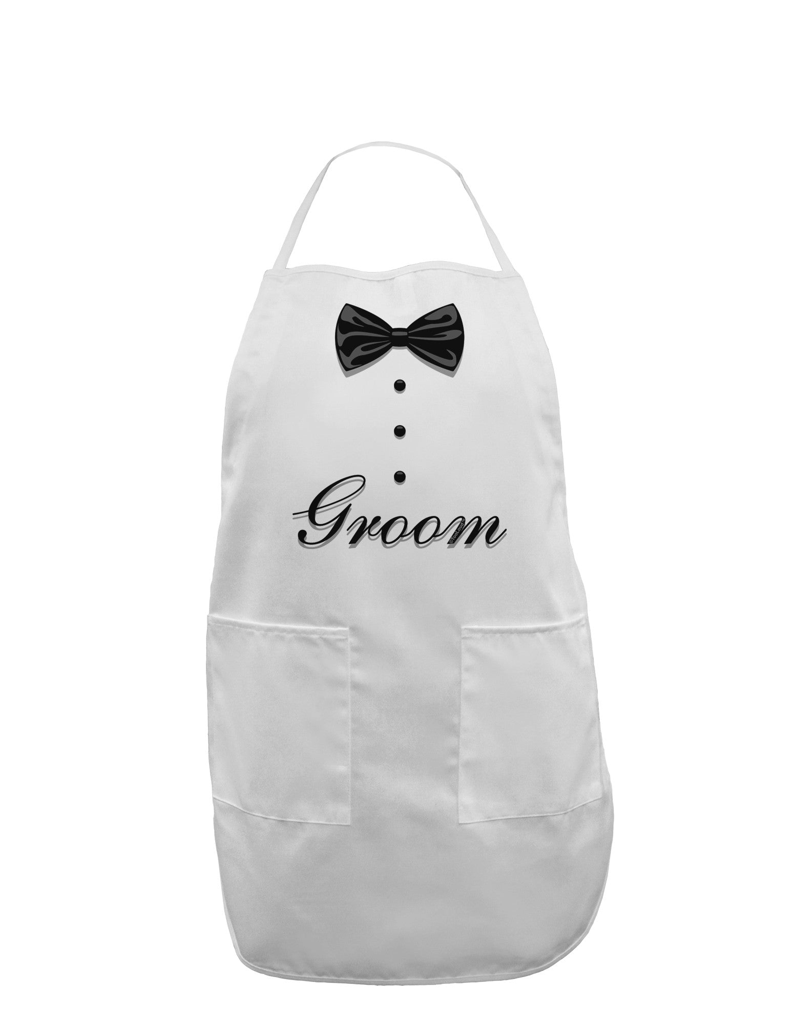 Tuxedo - Groom Adult Apron-Bib Apron-TooLoud-White-One-Size-Davson Sales