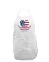 American Flag Decorative Floral Heart Vintage Adult Apron-Bib Apron-TooLoud-White-One-Size-Davson Sales