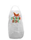 Sleigh Ride Color Adult Apron-Bib Apron-TooLoud-White-One-Size-Davson Sales