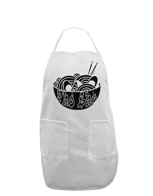 Pho Sho Adult Apron-Bib Apron-TooLoud-White-One-Size-Davson Sales