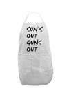 Suns Out Guns Out Adult Apron-Bib Apron-TooLoud-White-One-Size-Davson Sales