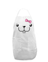 Kyu-T Face - Bucklette Cute Girl Beaver Adult Apron-Bib Apron-TooLoud-White-One-Size-Davson Sales