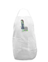 Kimmy the Zombie Girl Adult Apron-Bib Apron-TooLoud-White-One-Size-Davson Sales