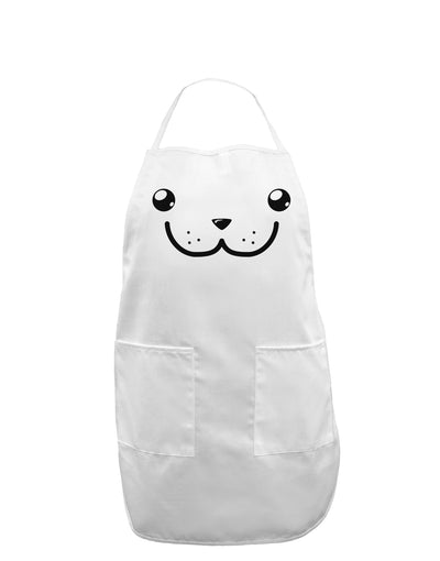 Kyu-T Face - Dewy the Dugong Adult Apron-Bib Apron-TooLoud-White-One-Size-Davson Sales