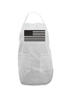 American Flag Glitter - Black Adult Apron-Bib Apron-TooLoud-White-One-Size-Davson Sales