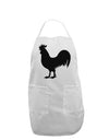 Rooster Silhouette Design Adult Apron-Bib Apron-TooLoud-White-One-Size-Davson Sales