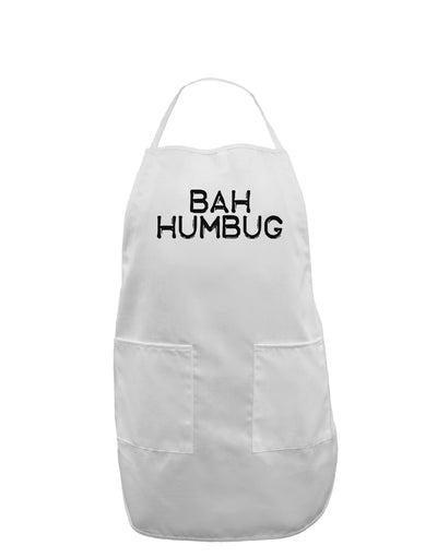 Bah Humbug Design - Grunge Adult Apron-Bib Apron-TooLoud-White-One-Size-Davson Sales