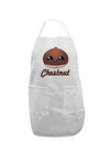 Cute Chestnut Design - Christmas Text Adult Apron-Bib Apron-TooLoud-White-One-Size-Davson Sales