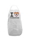 I Love Heart Pomeranians Adult Apron-Bib Apron-TooLoud-White-One-Size-Davson Sales