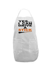 Drive Stick Orange Adult Apron-Bib Apron-TooLoud-White-One-Size-Davson Sales