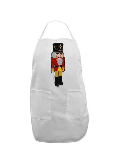 Festive Nutcracker - No Text Adult Apron by-Bib Apron-TooLoud-White-One-Size-Davson Sales