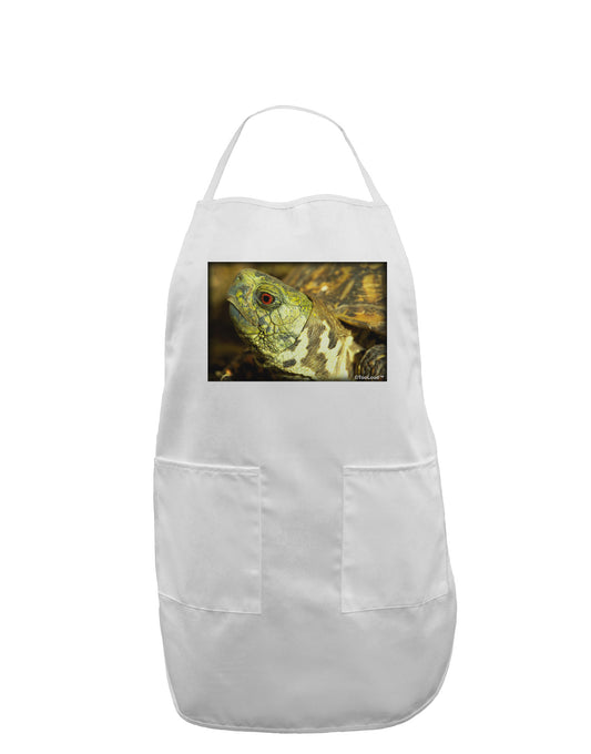 Menacing Turtle Adult Apron-Bib Apron-TooLoud-White-One-Size-Davson Sales