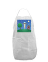 UFO Stopping At an Out-house Adult Apron by TooLoud-Bib Apron-TooLoud-White-One-Size-Davson Sales