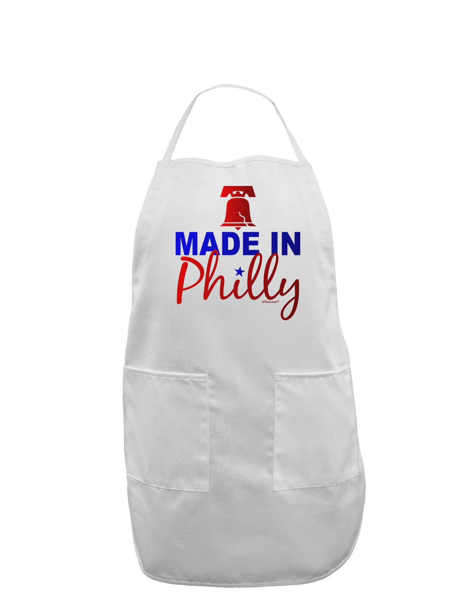 Made In Philly Adult Apron-Bib Apron-TooLoud-White-One-Size-Davson Sales