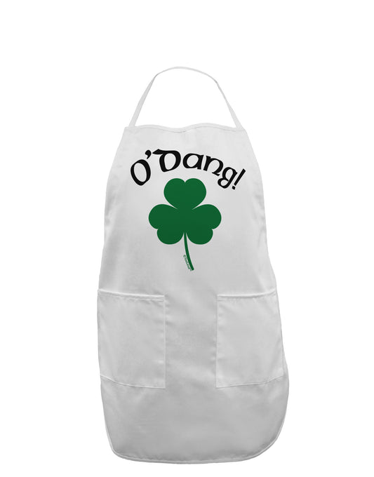 O'Dang - St Patrick's Day Adult Apron-Bib Apron-TooLoud-White-One-Size-Davson Sales
