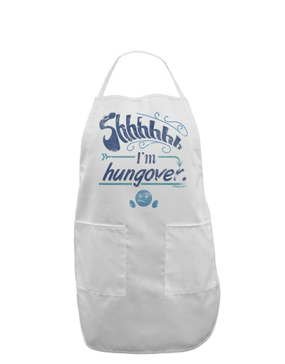 Shhh Im Hungover Funny Adult Apron by-Bib Apron-TooLoud-White-One-Size-Davson Sales