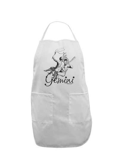 Gemini Illustration Adult Apron-Bib Apron-TooLoud-White-One-Size-Davson Sales