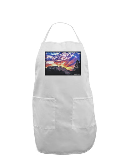 Colorado Rainbow Sunset Adult Apron-Bib Apron-TooLoud-White-One-Size-Davson Sales