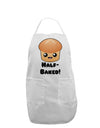 Half Baked Cute Roll Adult Apron-Bib Apron-TooLoud-White-One-Size-Davson Sales