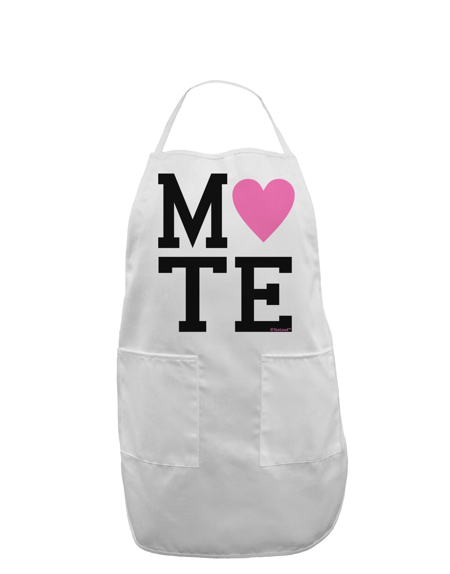 Matching Soulmate Design - Mate - Pink Adult Apron by TooLoud-Bib Apron-TooLoud-White-One-Size-Davson Sales