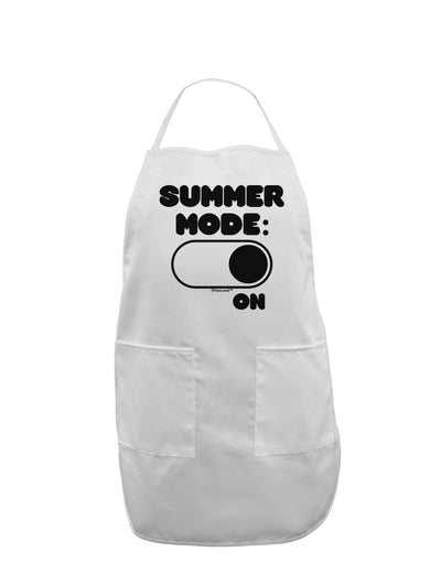 Summer Mode On Adult Apron by TooLoud-Bib Apron-TooLoud-White-One-Size-Davson Sales