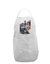 Distressed Paris Stop The Violence Adult Apron-Bib Apron-TooLoud-White-One-Size-Davson Sales