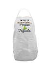 Holiday Spirit - Tequila Adult Apron-Bib Apron-TooLoud-White-One-Size-Davson Sales