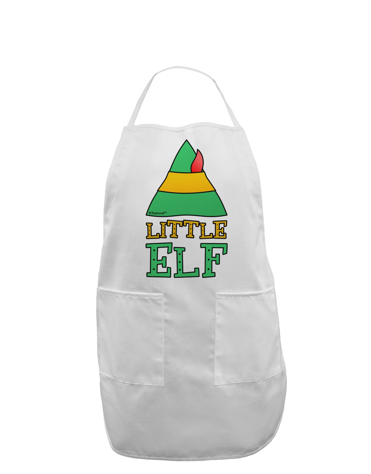 Matching Christmas Design - Elf Family - Little Elf Adult Apron by TooLoud-Bib Apron-TooLoud-White-One-Size-Davson Sales