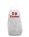 I Egg Cross Easter - Red Glitter Adult Apron by TooLoud