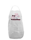 I'm HIS Valentine Adult Apron-Bib Apron-TooLoud-White-One-Size-Davson Sales