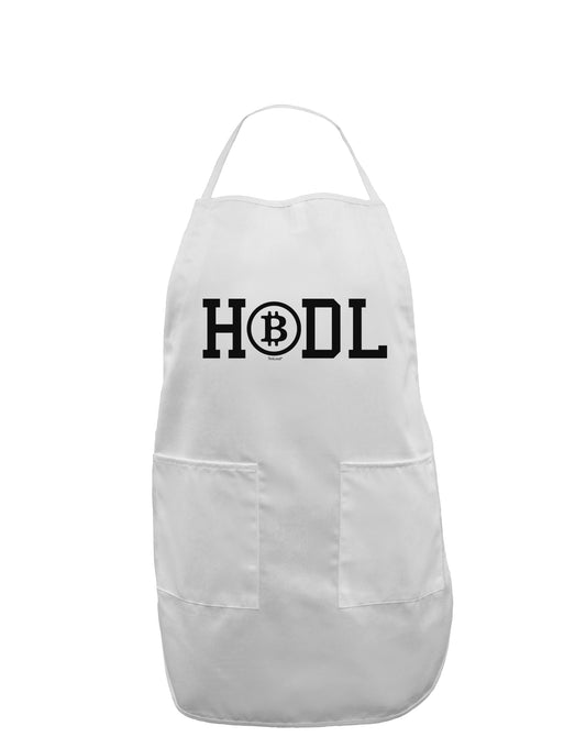 HODL Bitcoin Adult Apron-Bib Apron-TooLoud-White-One-Size-Davson Sales