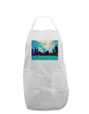 Chicago Skyline Watercolor Adult Apron-Bib Apron-TooLoud-White-One-Size-Davson Sales