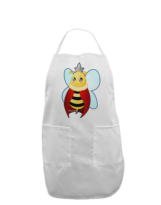 Queen Bee Mothers Day Adult Apron-Bib Apron-TooLoud-White-One-Size-Davson Sales