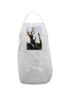 CO Mountain Scenery Watercolor Adult Apron-Bib Apron-TooLoud-White-One-Size-Davson Sales