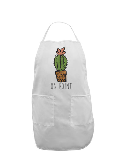 TooLoud On Point Cactus Adult Apron-Bib Apron-TooLoud-White-One-Size-Davson Sales