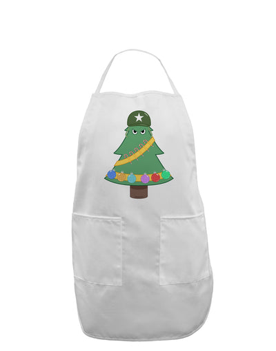 Christmas Tree Armed Design Adult Apron-Bib Apron-TooLoud-White-One-Size-Davson Sales