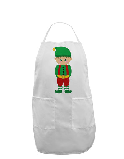 Cute Christmas Elf Boy Adult Apron-Bib Apron-TooLoud-White-One-Size-Davson Sales