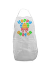 Happy Easter Easter Eggs Adult Apron by TooLoud-Bib Apron-TooLoud-White-One-Size-Davson Sales