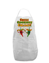 Chili Cookoff Champ! Chile Peppers Adult Apron-Bib Apron-TooLoud-White-One-Size-Davson Sales