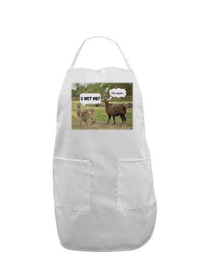 Angry Standing Llamas Adult Apron by TooLoud-Bib Apron-TooLoud-White-One-Size-Davson Sales