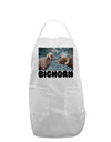 Two Bighorn Rams Text Adult Apron-Bib Apron-TooLoud-White-One-Size-Davson Sales