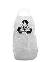 Recycle Biohazard Sign Black and White Adult Apron by TooLoud-Bib Apron-TooLoud-White-One-Size-Davson Sales