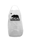 California Republic Design - Cali Bear Adult Apron by TooLoud-Bib Apron-TooLoud-White-One-Size-Davson Sales